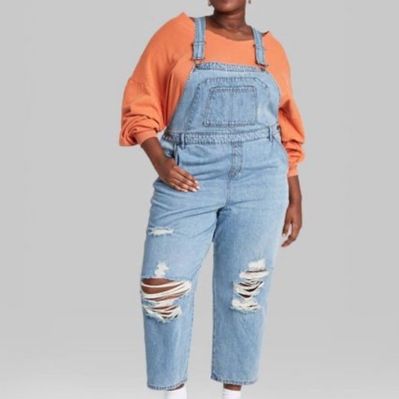 wild fable Denim - EUC, Wild Fable, Distressed Overalls, 3X